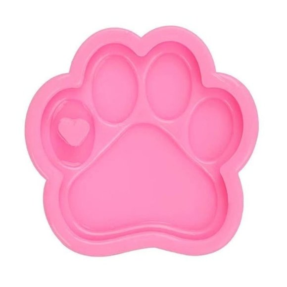 Paw Print Silicone Resin Mold - Picture 1 of 2
